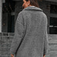 Zip-Up Collared Teddy Jacket
