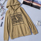 Letter Graphic Hoodie with Kangaroo Pocket