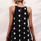 Polka Dot Round Neck Knit Tank