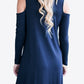 Cold-Shoulder Long Sleeve Round Neck Dress