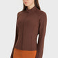 Zip Up Thumbhole Sleeve Sports Jacket with Pockets