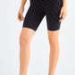Checkered Wide Waistband Biker Shorts
