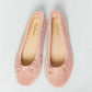 Forever Link Bow Detail Sherpa Flats