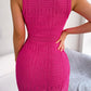 Cutout Sleeveless Knit Dress