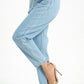 Full Size Paperbag Waist Pocket Jeans