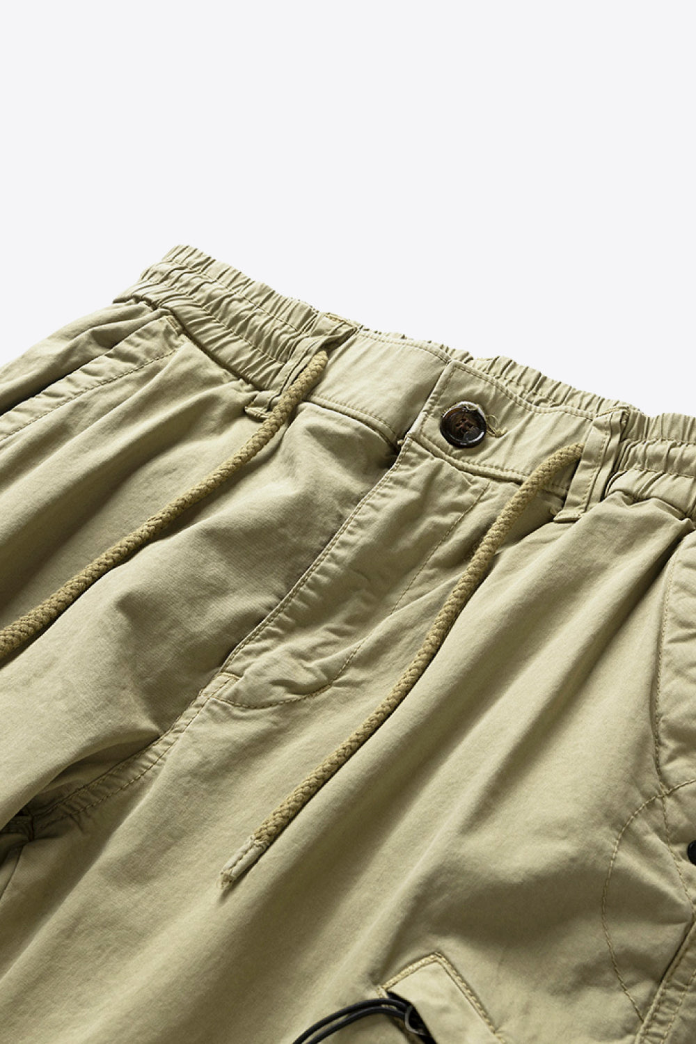 Drawstring Waist Cargo Joggers