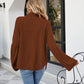 Curved Hem Turtleneck Sweater