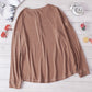 Long Sleeve Henley Top