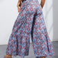 Printed Tie-Front Culottes
