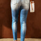 Easter Distressed Frayed Hem Jeans