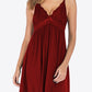 Spliced Lace Plunge Spaghetti Strap Night Dress