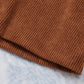 Buttoned Corduroy Mini Skirt