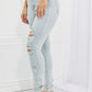 Judy Blue Tiana Full Size High Waisted Distressed Skinny Jeans