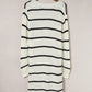 Striped Open Front Rib-Knit Duster Cardigan