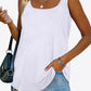 Curved Hem Square Neck Tank