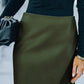 Asymmetrical PU Leather Mini Skirt