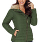Faux Fur Trim Puffer Jacket