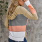 Zip-Up Raglan Sleeve Openwork Hooded Cardigan