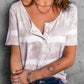 Tie-Dye Henley T-Shirt