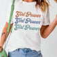 GIRL POWER Graphic Round Neck Tee