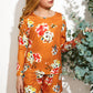 Girls Floral Long Sleeve Top and Shorts Set