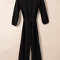 Boat Neck Tie Belt Jumpsuit