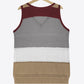 Striped Openwork V-Neck Knit Tank