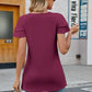 Tie Neck Layered Flutter Sleeve Top