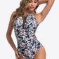 Floral Open Back One-Piece Swimsuit