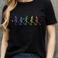 Simply Love Full Size Dancing Skeleton Graphic Cotton Tee