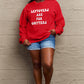 Simply Love Full Size LEFTOVERS ARE FOR QUITTERS Graphic Sweatshirt