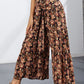 Printed Tie-Front Culottes