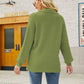 Horizontal Ribbing Johnny Collar Sweater
