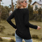 Full Size Ribbed Square Neck Long Sleeve T-Shirt