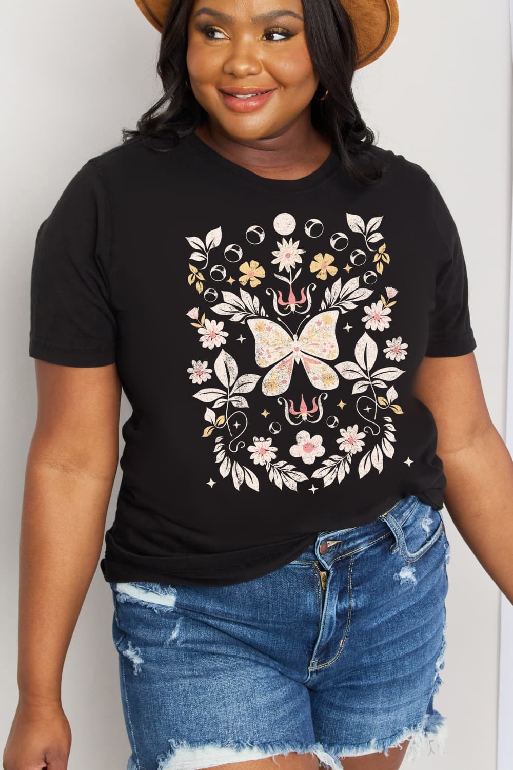 Simply Love Full Size Butterfly Graphic Cotton Tee