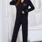 Graphic Contrast Shirt and Pants Lounge Set