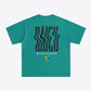 Graphic Dropped Shoulder Round Neck Cotton Tee