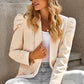 Puff Sleeve Shawl Collar Blazer