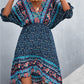 Printed Bohemian V Neck Dress
