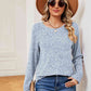 Heathered Round Neck Top