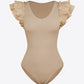 Ruffled Plunge Bodysuit
