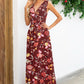 Surplice Neck Sleeveless Maxi Dress