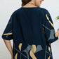 Plus Size Printed Half Sleeve Top