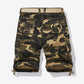 Camouflage Belted Cargo Shorts