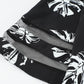 Botanical Print V-Neck Puff Sleeve Blouse