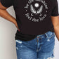 Simply Love Full Size BE THE SUNSHINE FEEL THE LOVE Graphic Cotton Tee
