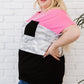 Plus Size Leopard Color Block T-Shirt