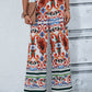 Printed High-Rise Wide Leg Pants