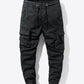 Drawstring Elastic Waist Cargo Joggers