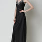 Full Size Lace Trim V-Neck Spaghetti Strap Satin Night Dress